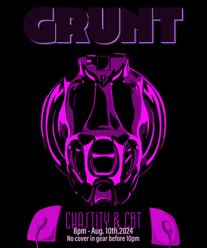 VML GRUNT - August 2024 Poster - Chastity and CBT