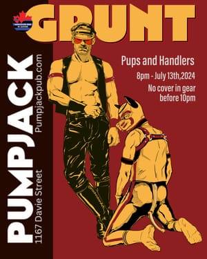 VML GRUNT - July 2024 Poster - Pups and Handlers