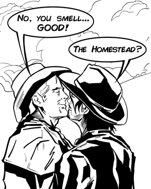 Panel 18 - Hunt and Chase - Six Shooters and Hard Love